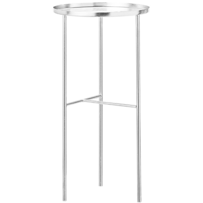 Stříbrný kovový odkládací stolek Bloomingville Pretty 30 cm