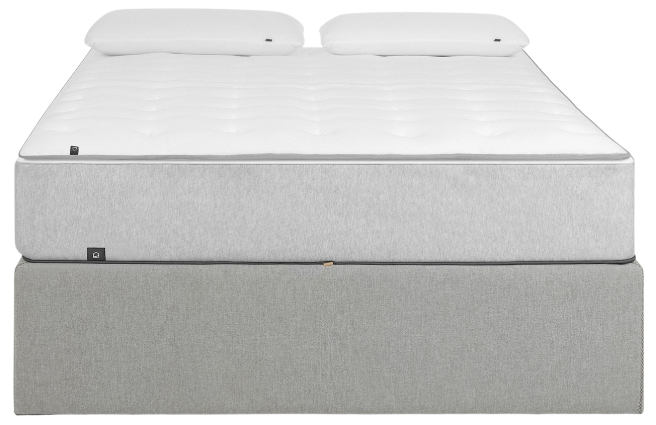 Světle šedá látková postel LaForma Matters 160 x 200 cm