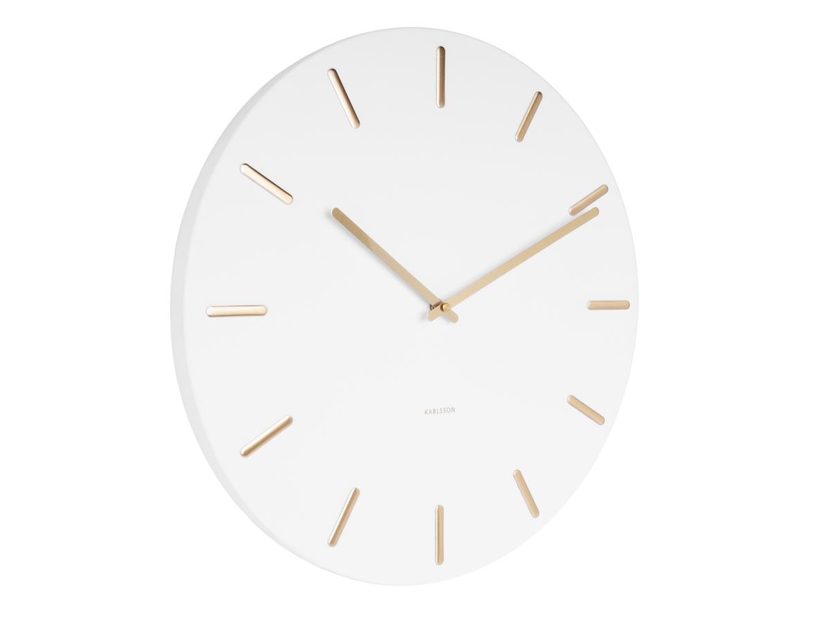 Time for home Bílo zlaté nástěnné hodiny Torguen 45 cm