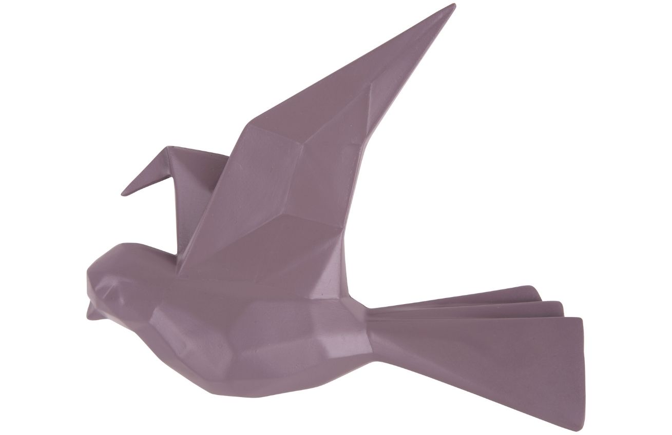 Time for home Fialová nástěnná dekorace Origami Bird M