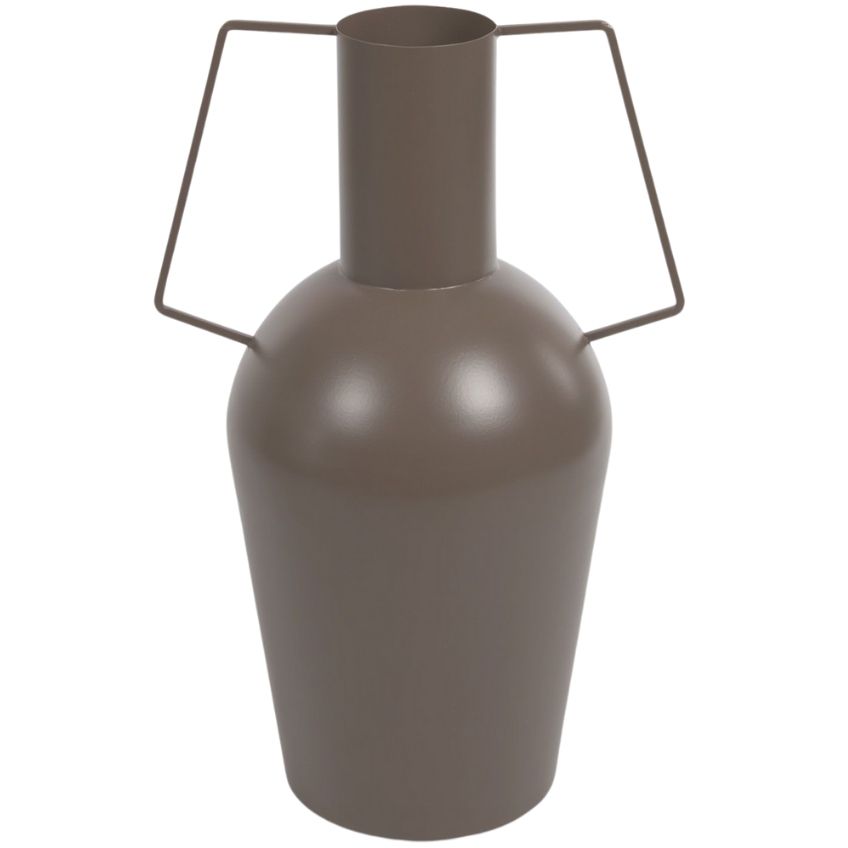 Tmavě hnědá kovová váza LaForma Bellabel 43 cm