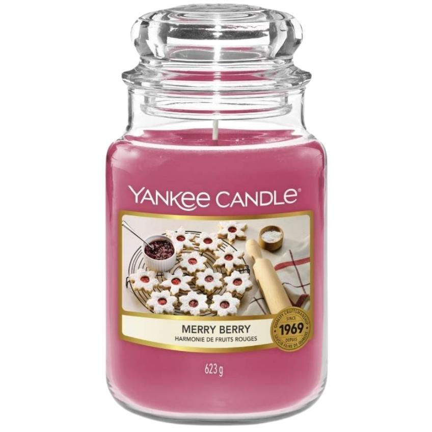 Velká vonná svíčka Yankee Candle Merry Berry
