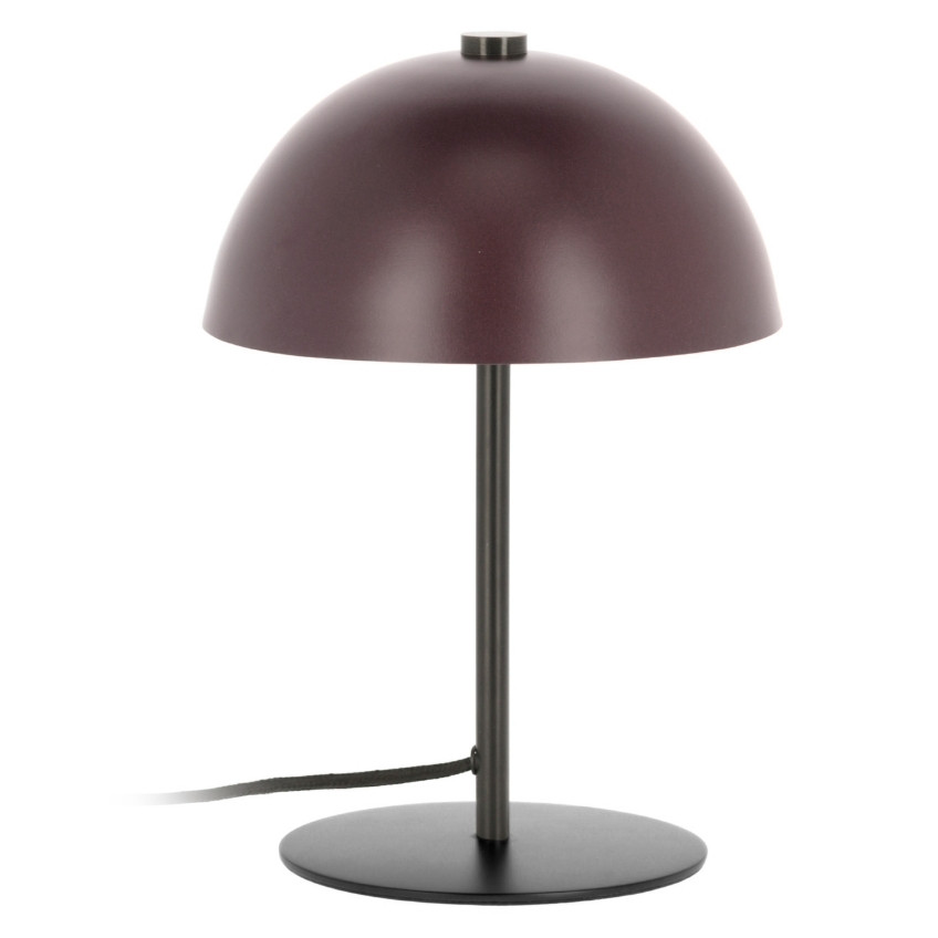 Vínově červená kovová stolní lampa LaForma Aleyla 34 cm