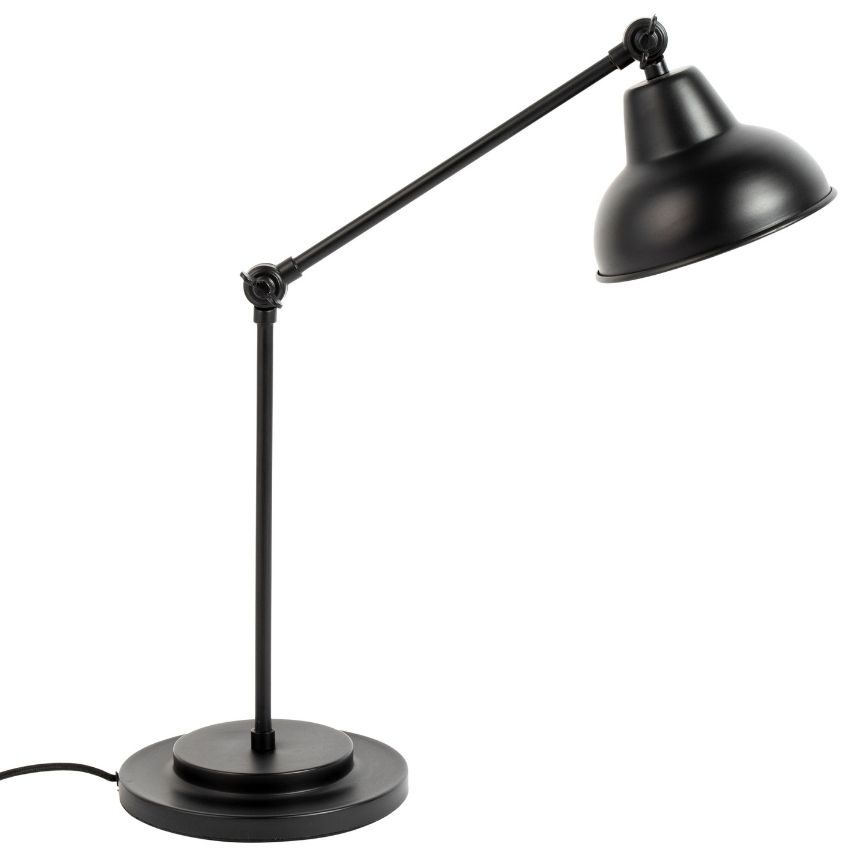 White Label Living Černá kovová stolní lampa WLL Xavi