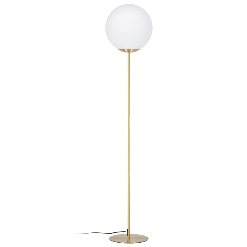 Zlatá kovová stojací lampa LaForma Mahala 150 cm