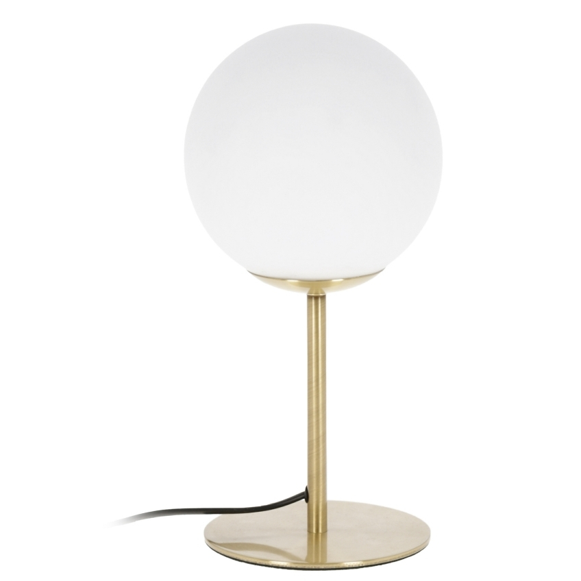 Zlatá kovová stolní lampa LaForma Mahala 28 cm