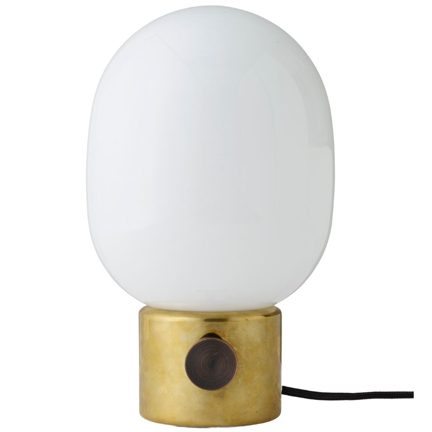 Zlatá metalická kovová stolní lampa MENU JWDA 29 cm