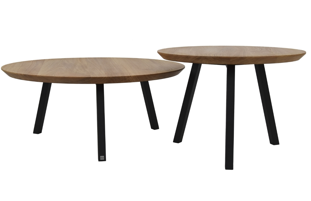 take me HOME Set dvou dubových konferenční stolků Narvik 60/80 cm