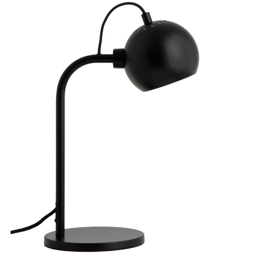 Černá matná kovová stolní lampa Frandsen Ball I.
