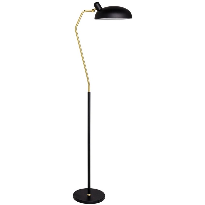 Černo zlatá kovová stojací lampa Bloomingville Roseanna 150 cm
