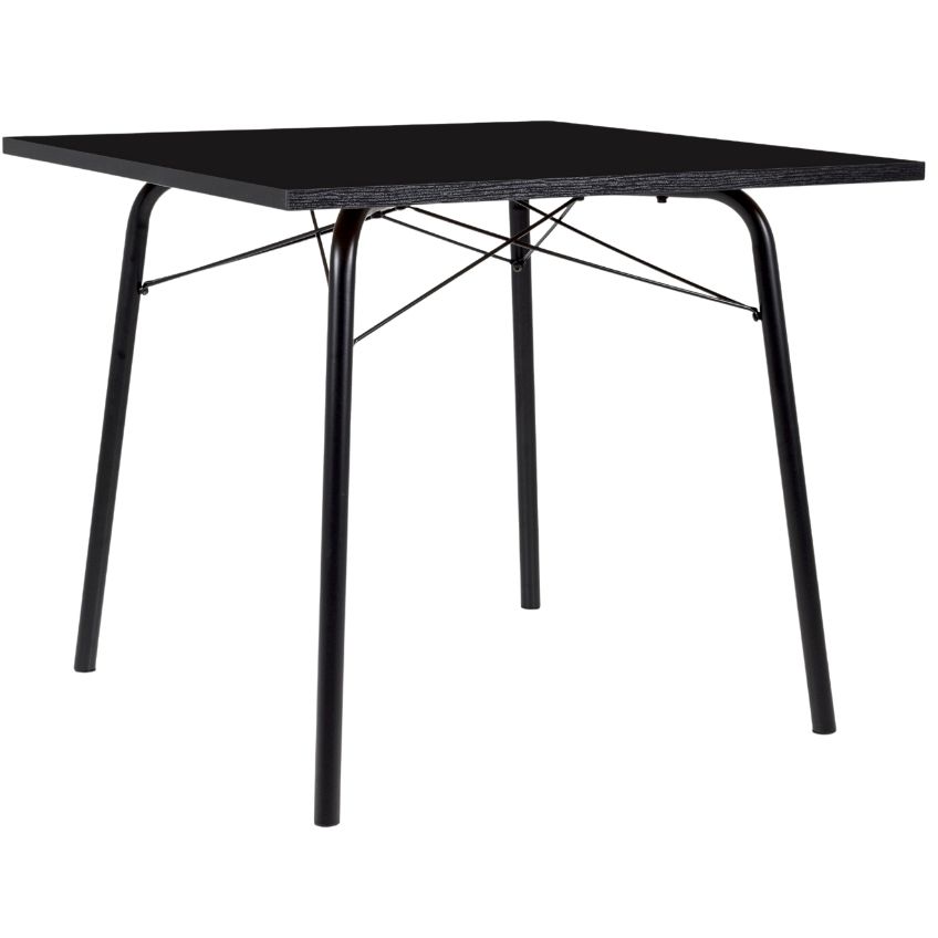 Černý jídelní stůl Tenzo Dine 90x90