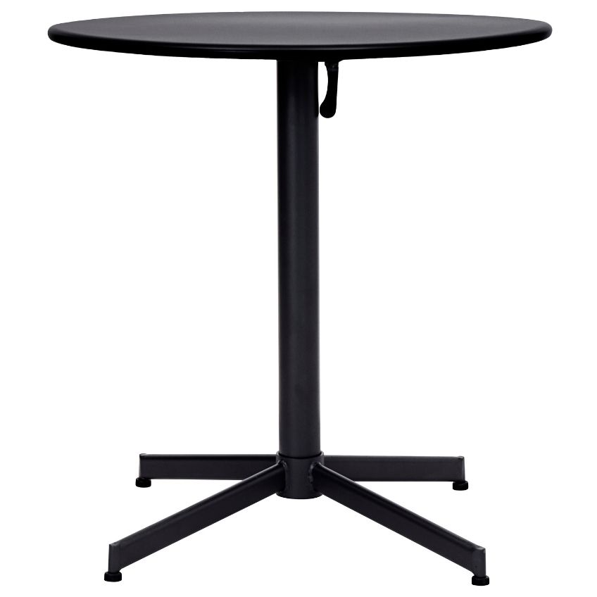 House Doctor Černý kulatý kovový stolek Helo 72 cm