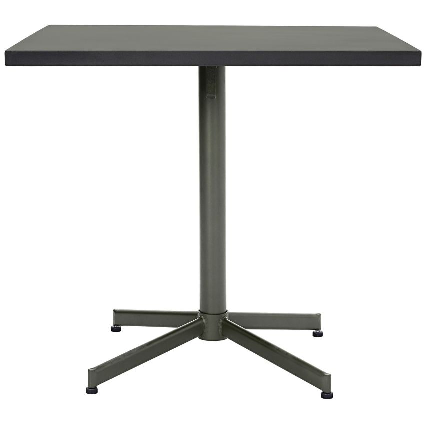 House Doctor Zelený hranatý kovový stolek Helo 73 cm
