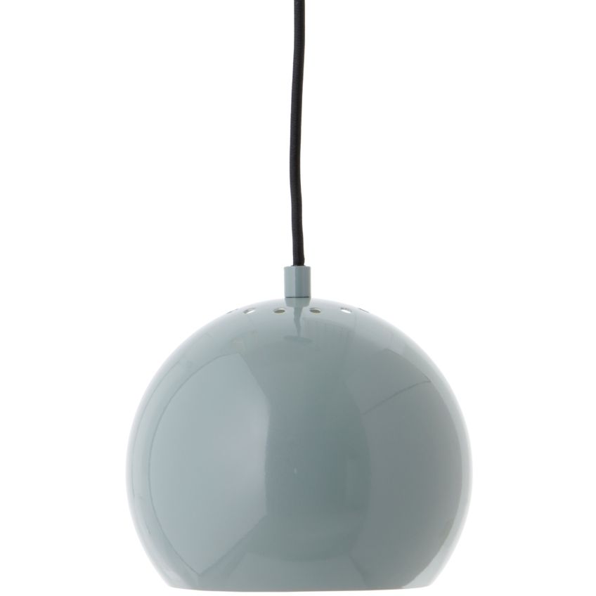 Zelené lesklé kovové závěsné světlo Frandsen Ball 18 cm