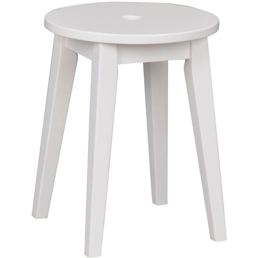 Bílá březová stolička ROWICO METHRO 44 cm