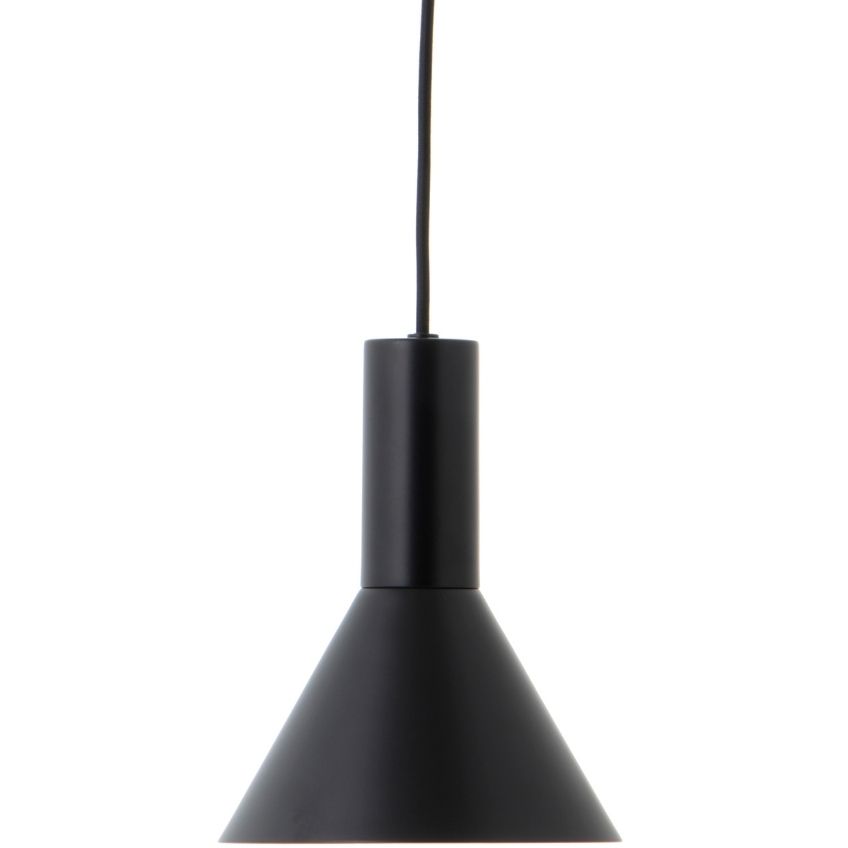 Černé matné kovové závěsné světlo Frandsen Lyss 18 cm