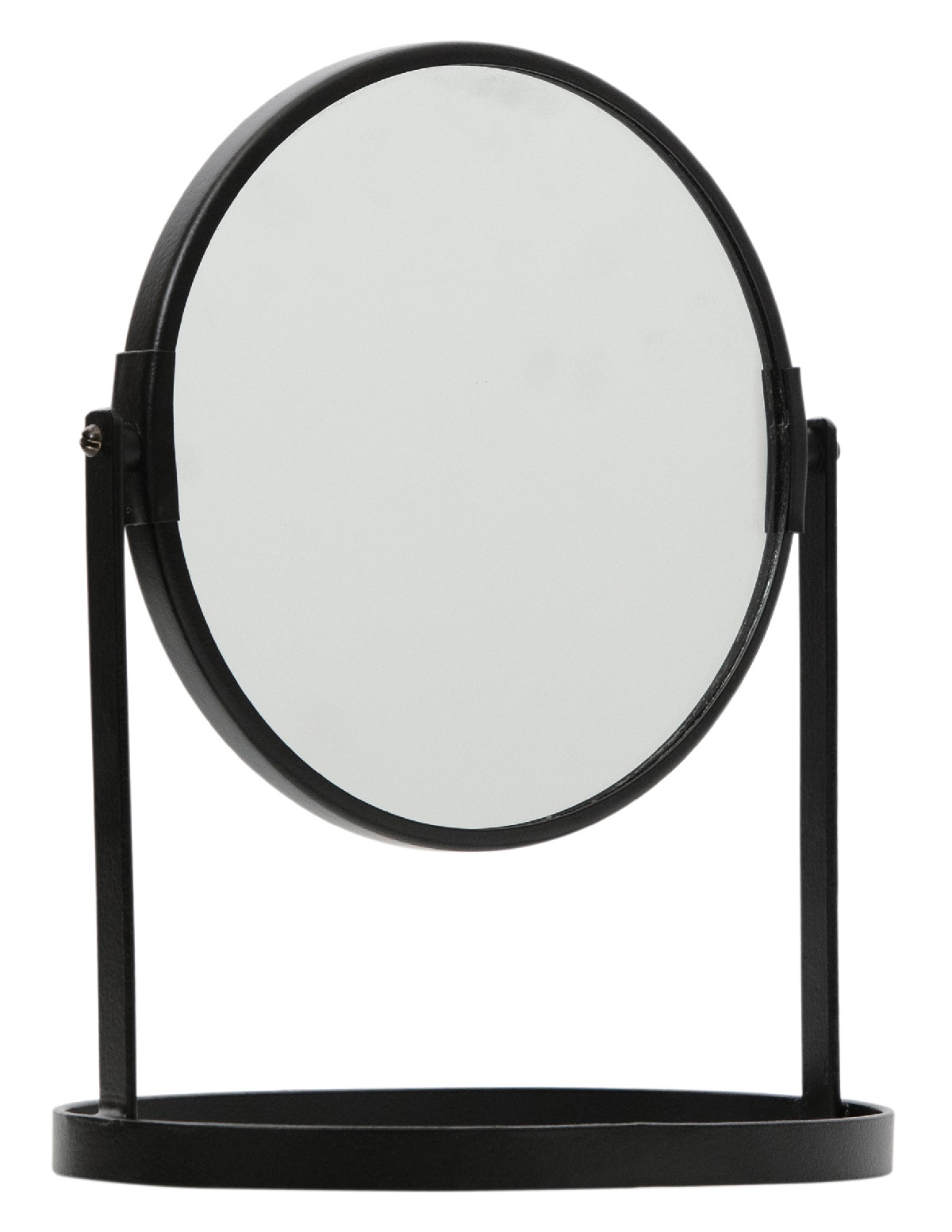 Hoorns Černé kovové stolní zrcadlo Lowery 32 cm