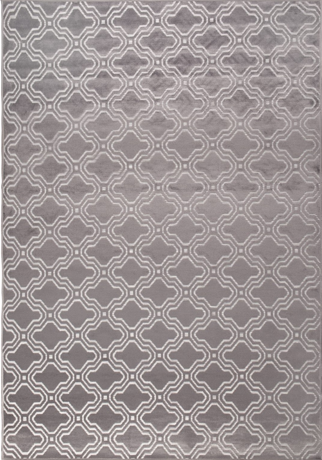 White Label Living Šedý vzorovaný koberec WLL Feike 160x230 cm