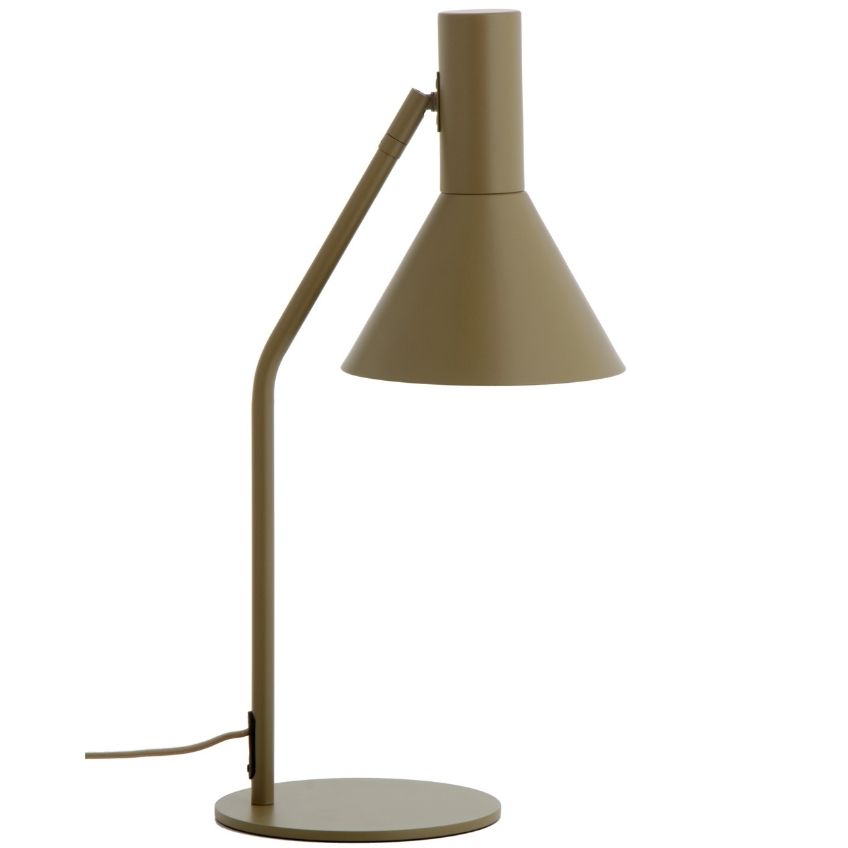 Zelená matná kovová stolní lampa Frandsen Lyss