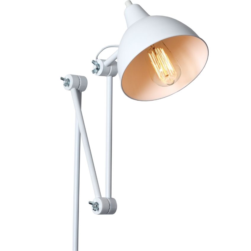 Nordic Design Bílá kovová nástěnná lampa Cobain I.