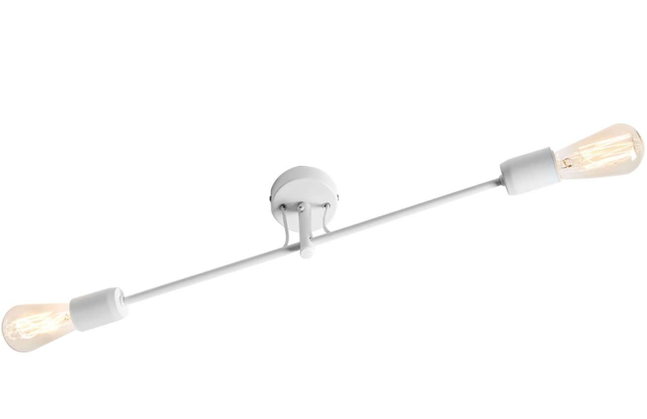 Nordic Design Bílé kovové nástěnné svítidlo Dogi 2 L