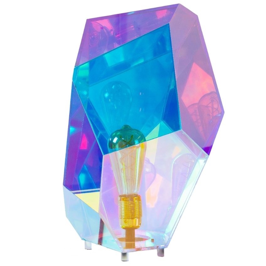 Pestrobarevná plastová stolní lampa Bold Monkey Diamond Deer