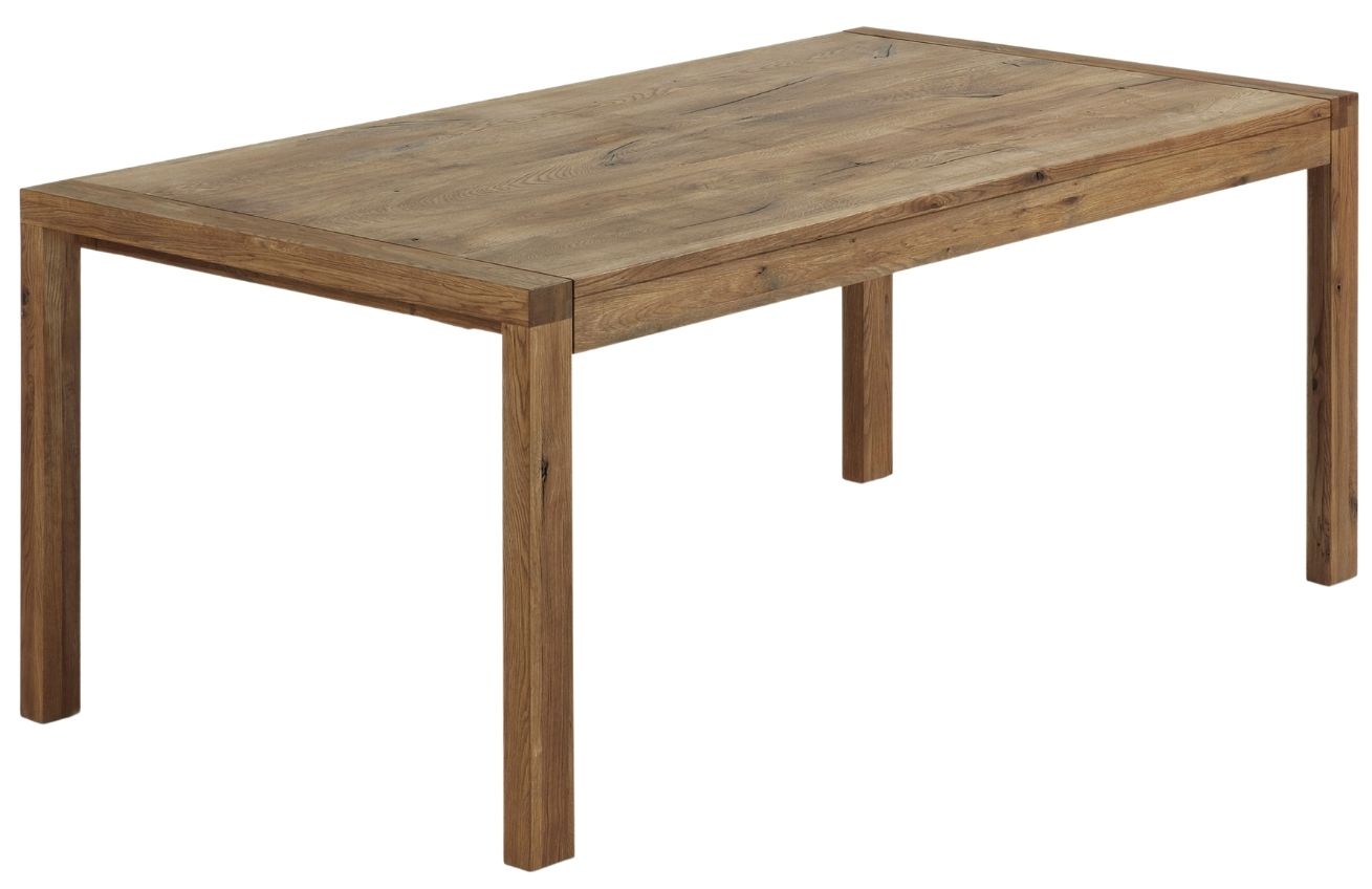 Přírodní dřevěný rozkládací jídelní stůl Kave Home Briva 180-230 x 90 cm
