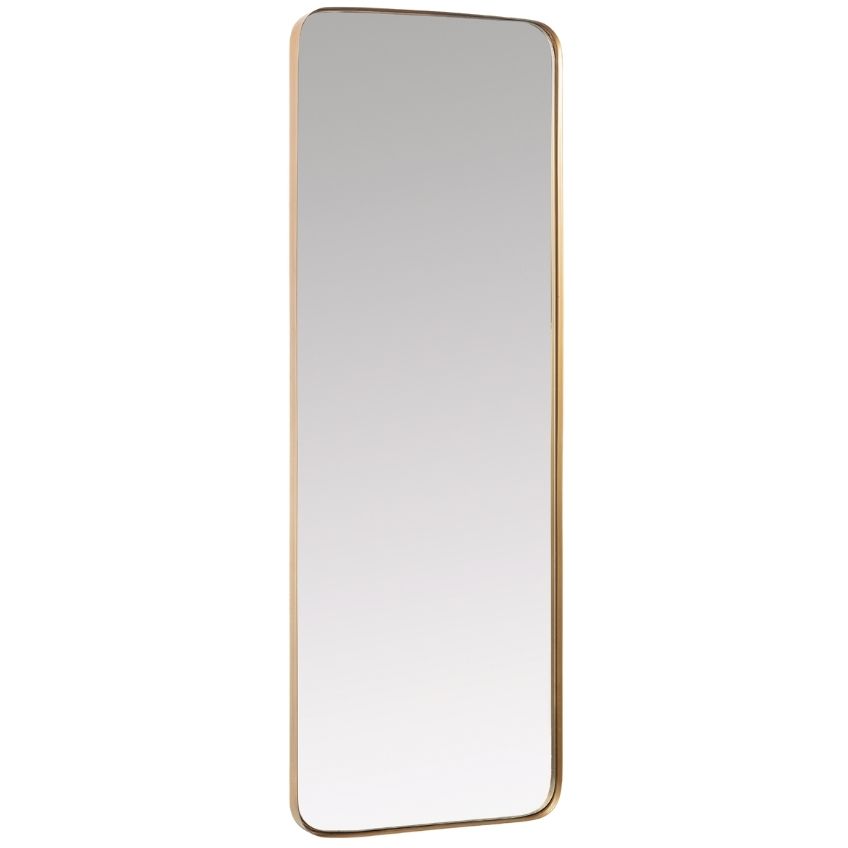 Zlaté kovové nástěnné zrcadlo Kave Home Marco 55 x 150