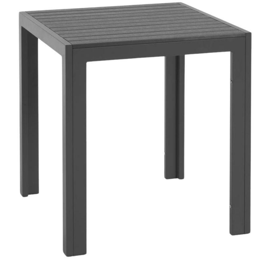 Černý kovový zahradní stůl Kave Home Sirley 70 x 70 cm