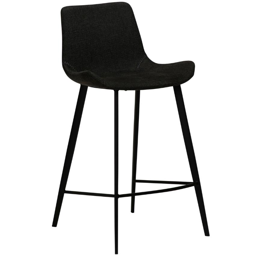 Dan-Form Černá látková barová židle DanForm Hype 65 cm
