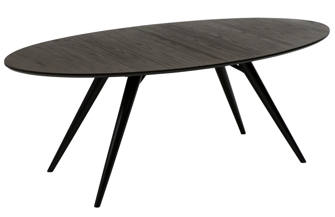 Dan-Form Hnědo šedý jasanový rozkládací jídelní stůl DanForm Eclipse 200-300 x 110 cm