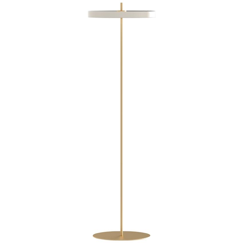 Krémově bílá kovová stojací lampa UMAGE ASTERIA 150 cm