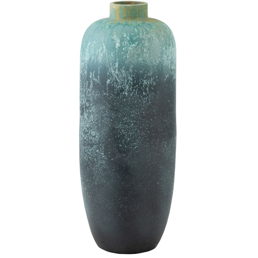 Modrá keramická váza J-Line Azura 93 cm