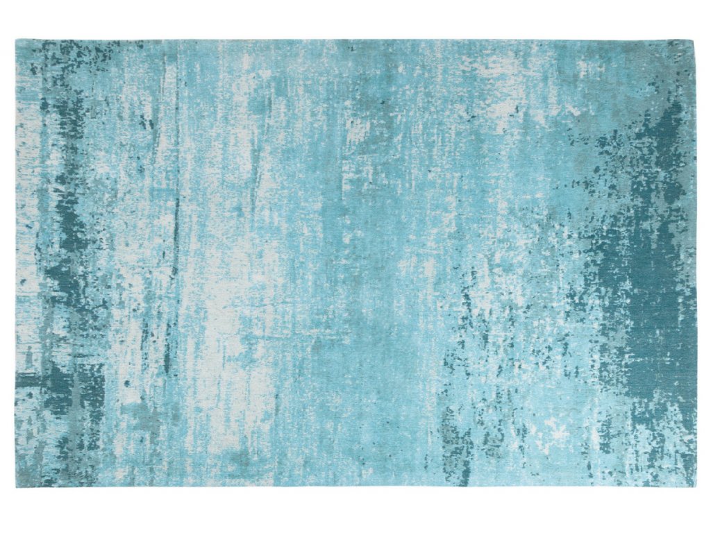 Moebel Living Modro béžový bavlněný koberec Reese 240 x 160 cm