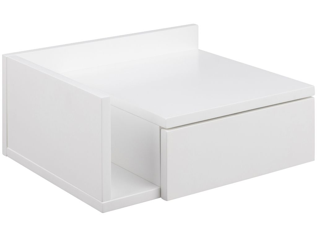 Scandi Bílý noční stolek Alison 40x32 cm