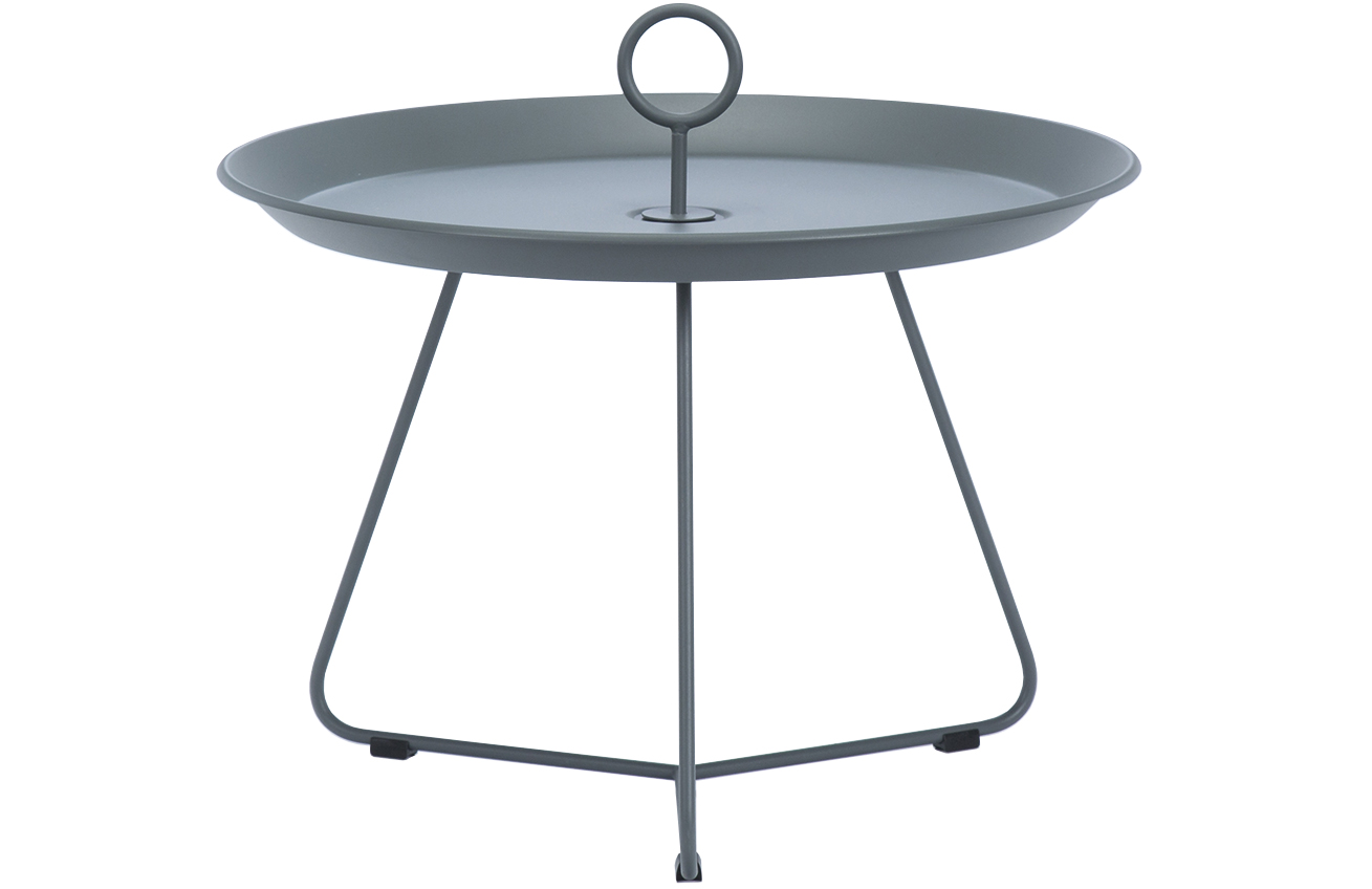 Tmavě šedý kovový konferenční stolek HOUE Eyelet 57