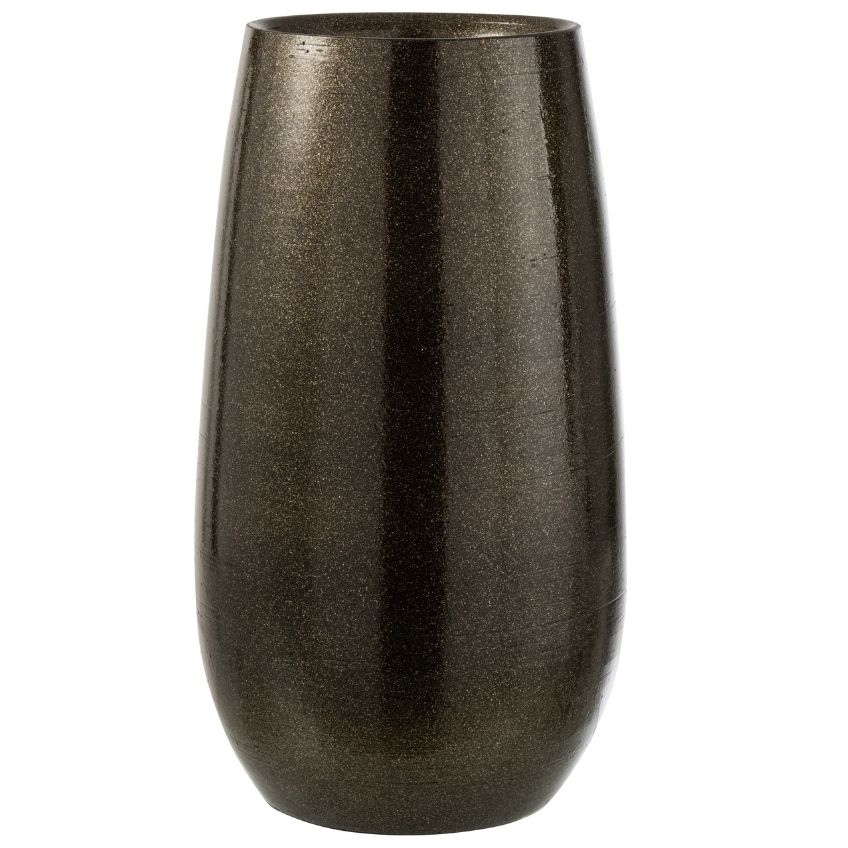 Tmavě zelená keramická váza J-line Shanona L