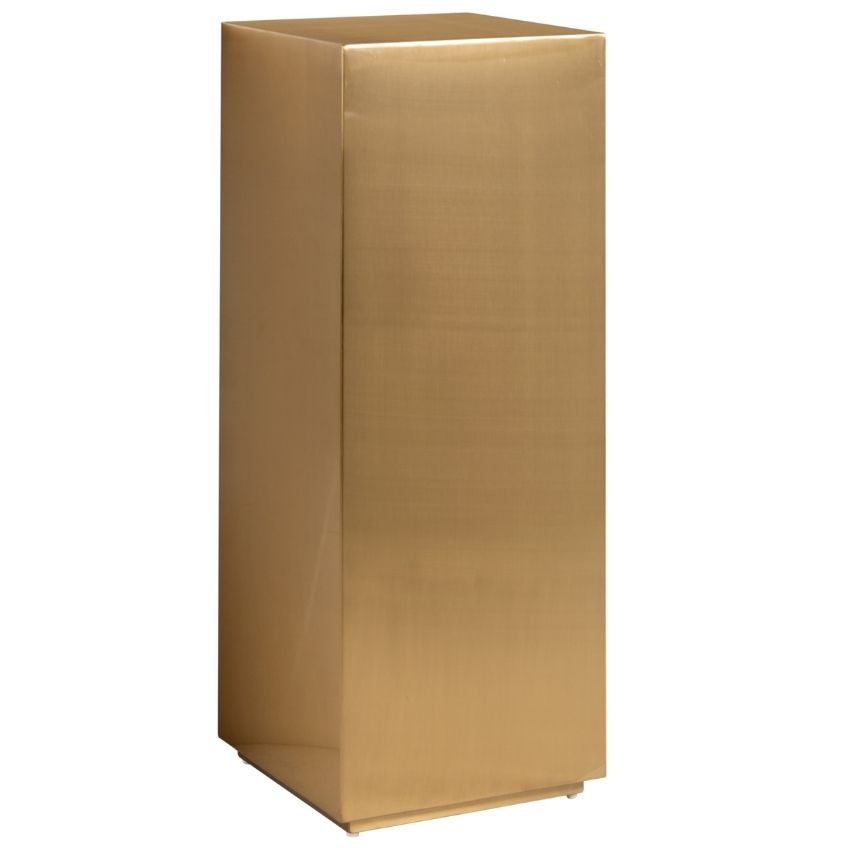 Zlatý kovový odkládací stolek Richmond Josper 35 x 35 cm