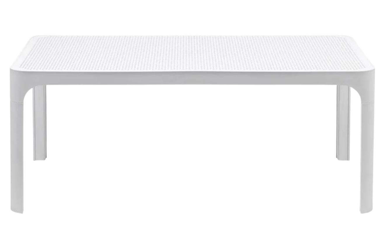Bílý plastový zahradní konferenční stolek Nardi Net 100 x 60 cm