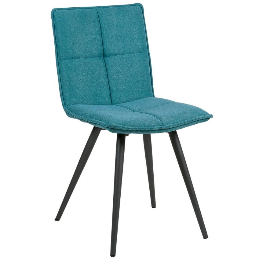 Modrá látková jídelní židle Somcasa Zoe