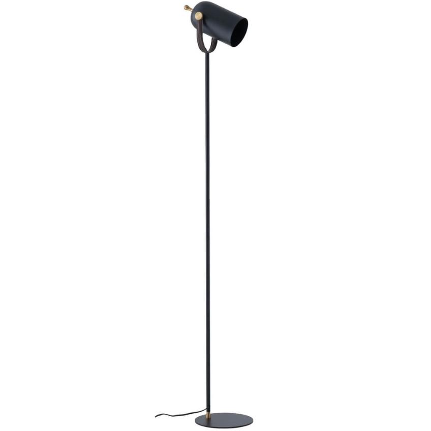 Černá kovová stojací lampa Somcasa Nacia 164 cm