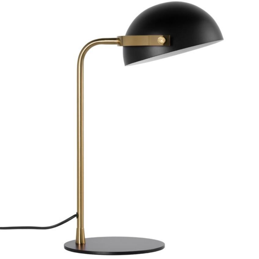 Černá kovová stolní lampa Somcasa Alcover 49 cm