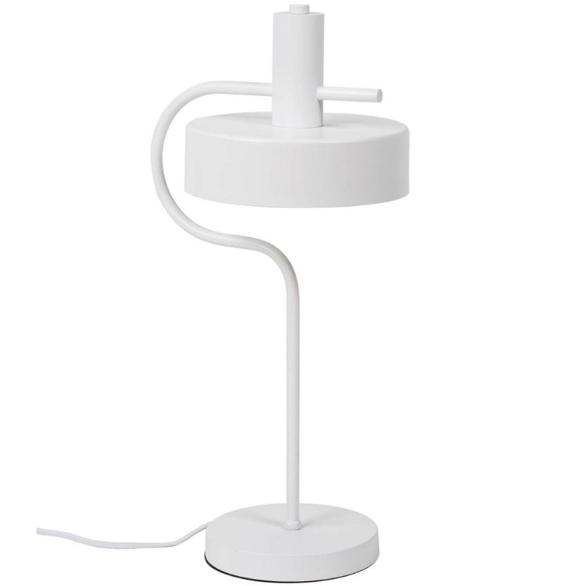 Bílá kovová stolní lampa Somcasa Sax 51 cm