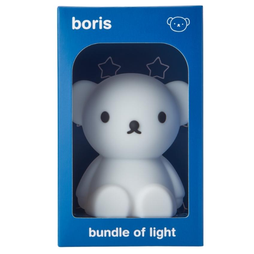 Bílá plastová dětská LED lampa Mr. Maria Boris 11 cm