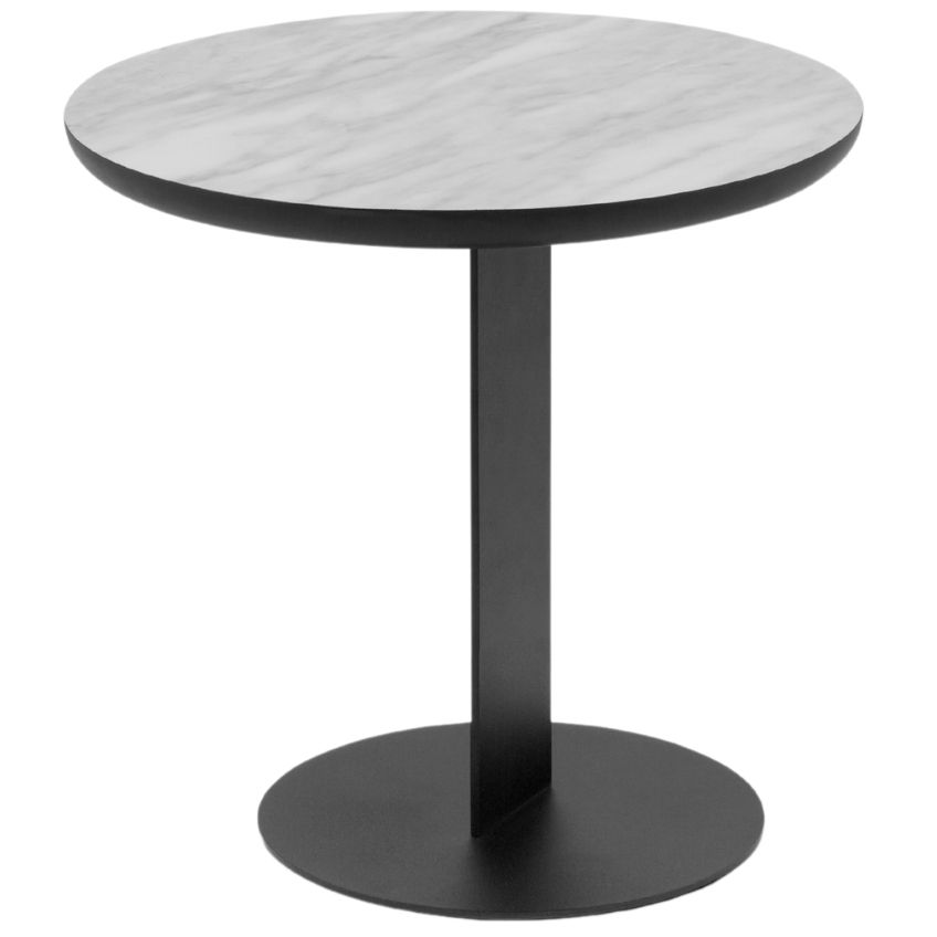 Bílý mramorový konferenční stolek MICADONI VELD 30 cm