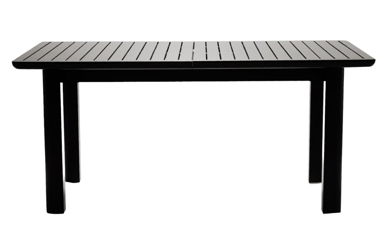 Černý jasanový zahradní stůl Poom Carbo 160 x 100 cm
