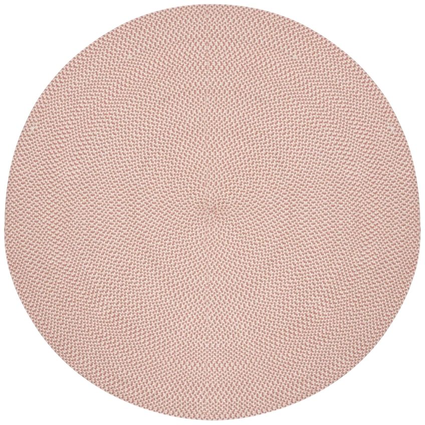 Červený látkový koberec Kave Home Rodhe ⌀ 100 cm