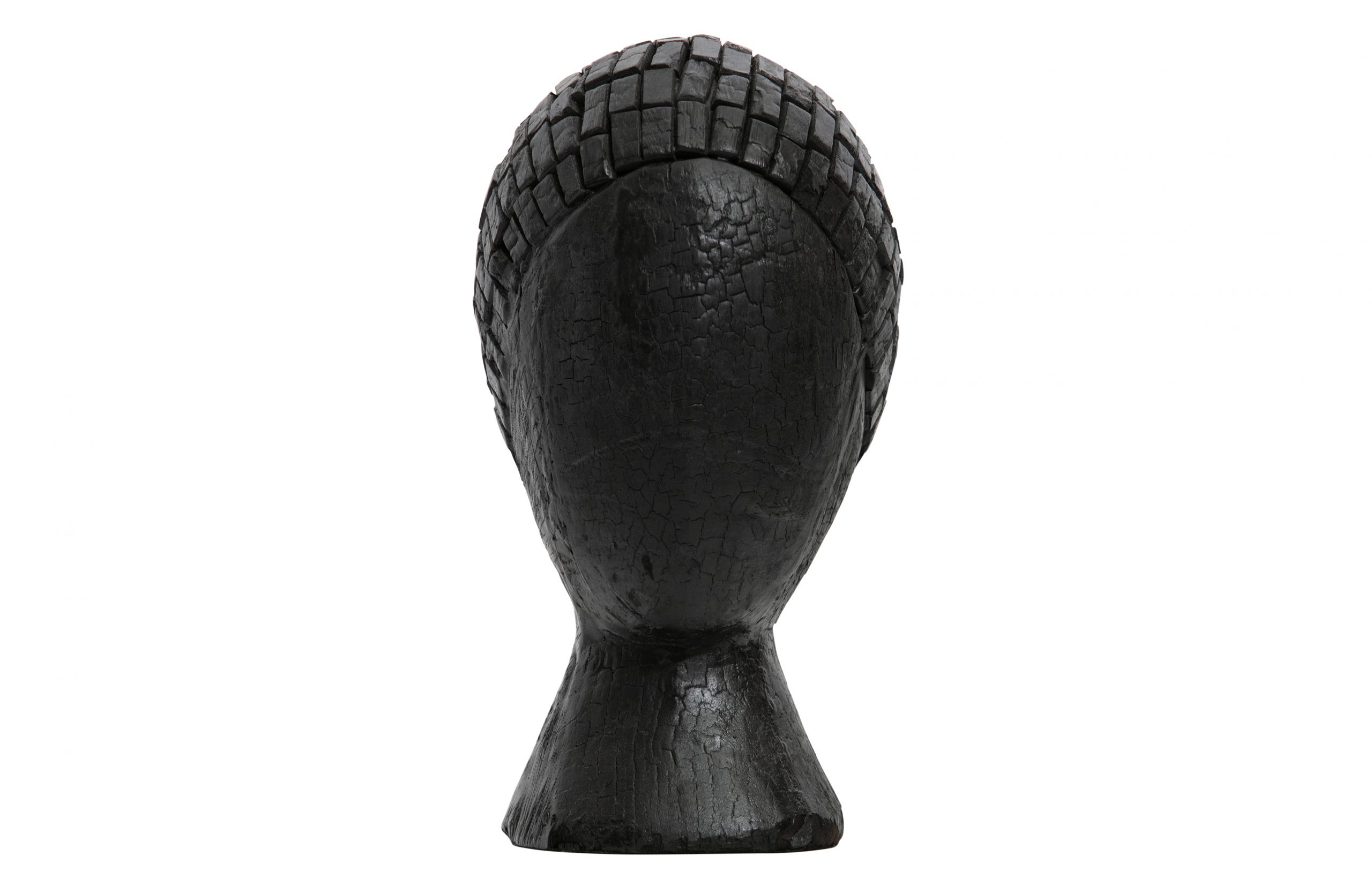Hoorns Černá dřevěná dekorativní soška Selah 27 cm