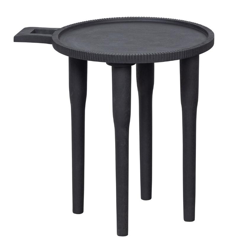 Hoorns Černý mangový konferenční stolek Onam 35 cm