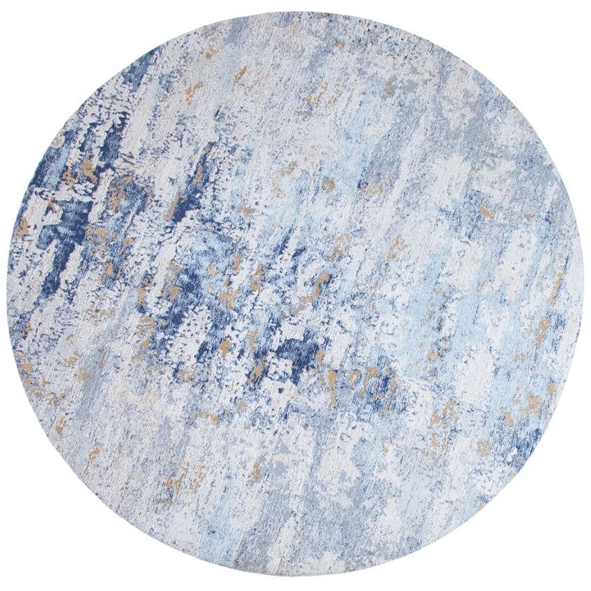 Moebel Living Modrý bavlněný koberec Charlize 150 cm